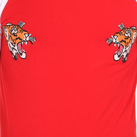 Classic Series - Tee Shirt Oversize Tiger Rouge Blanc