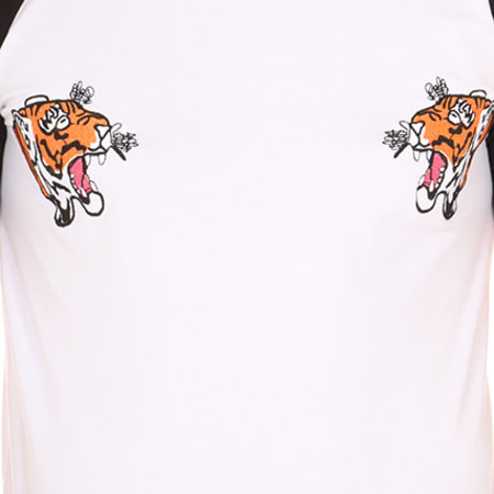 Classic Series - Tee Shirt Oversize Tiger Blanc Noir