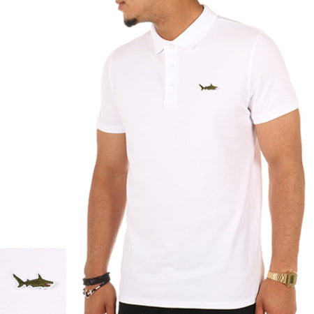 Luxury Lovers - Polo Manches Courtes Shark Blanc