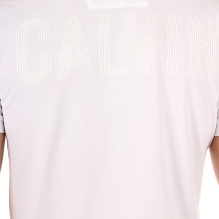 Calvin Klein - Polo Manches Courtes Pyrus Blanc