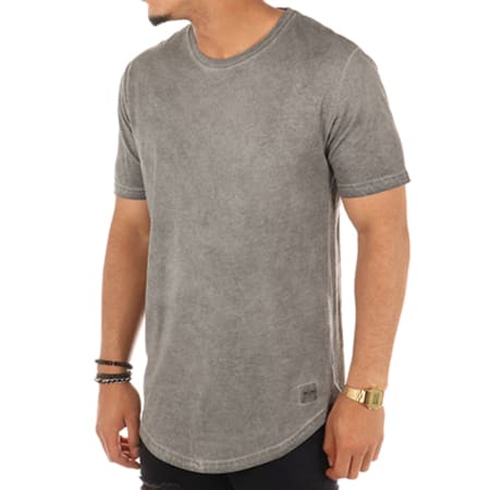 Only And Sons - Tee Shirt Oversize Matt Longy Gris Chiné