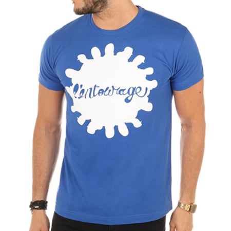 L'Entourage - Tee Shirt Logo Bleu Roi