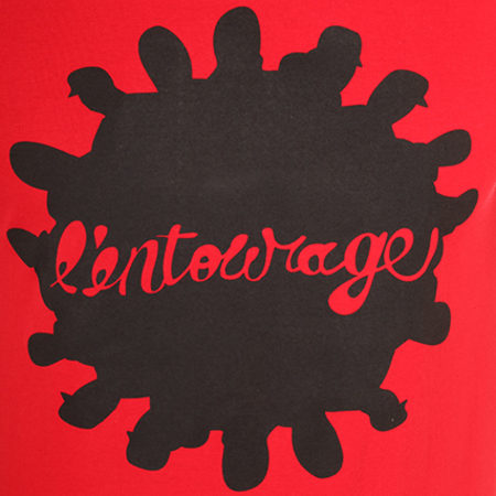 L'Entourage - Tee Shirt Logo Rouge Noir