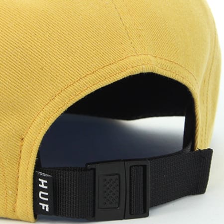 HUF - Casquette 5 Panel Box Logo Volley Jaune Moutarde