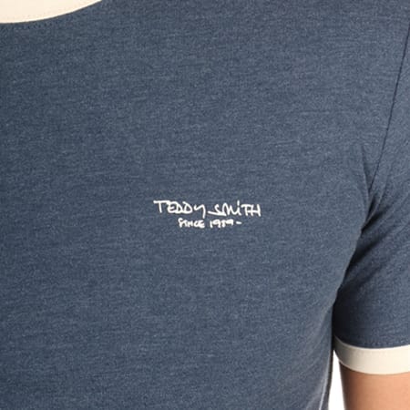 Teddy Smith - Tee Shirt The Bleu Marine Chiné