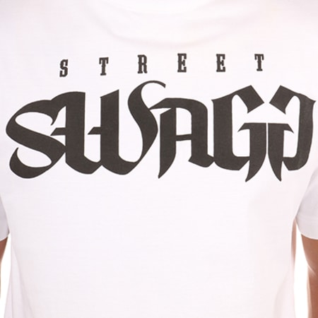 Swagg - Tee Shirt Classic Logo Blanc Noir
