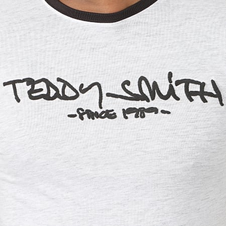 Teddy Smith - Tee Shirt Ticlass 3 Gris Clair Chiné