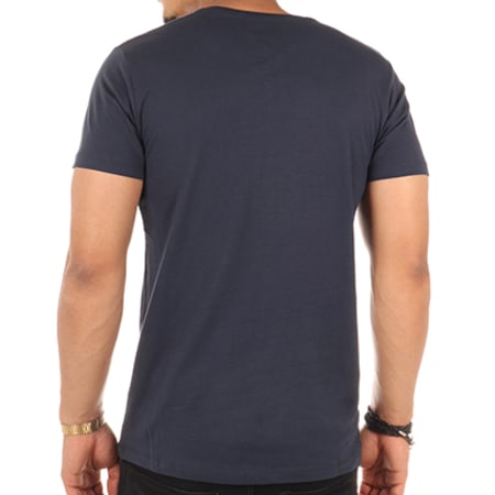 Esprit - Tee Shirt Organic 997EE2K821 Bleu Marine