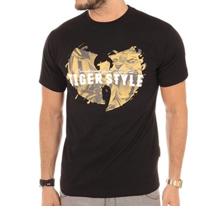 Wu Tang Clan - Tee Shirt Tiger Style Noir Jaune