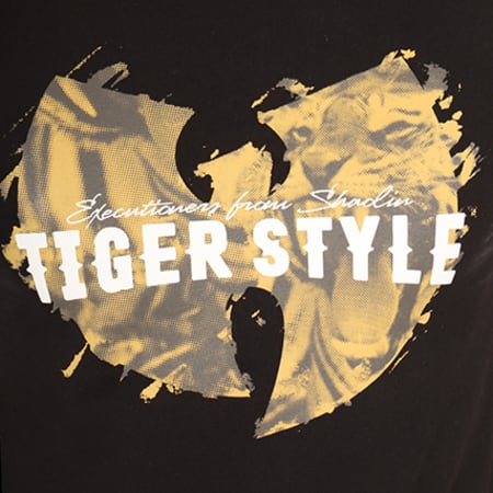 Wu Tang Clan - Tee Shirt Tiger Style Noir Jaune