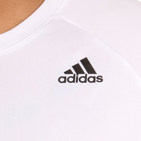 Adidas Sportswear - Tee Shirt Manches Longues D2M BK0976 Blanc 