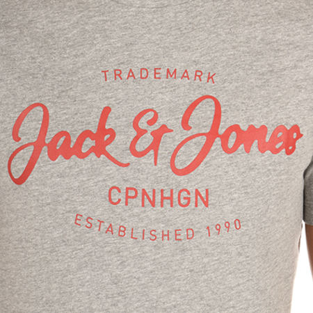 Jack And Jones - Tee Shirt Traffic Gris Chiné