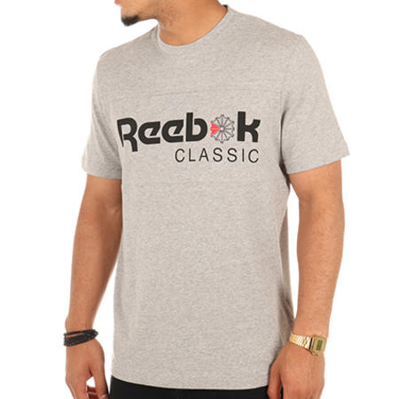 Reebok - Tee Shirt Classics Franchise Iconic BQ2624 Gris Chiné