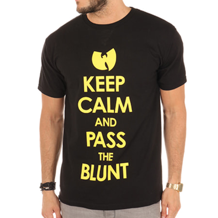 Wu Tang Clan - Tee Shirt Keep Calm Noir Jaune