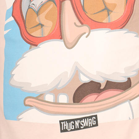 Thug N Swag - Tee Shirt Oversize Papy Pervers Rose Pâle