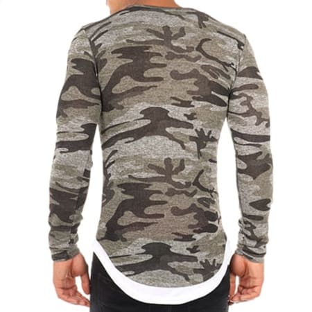 LBO - Tee Shirt Manches Longues Oversize 23 Camouflage