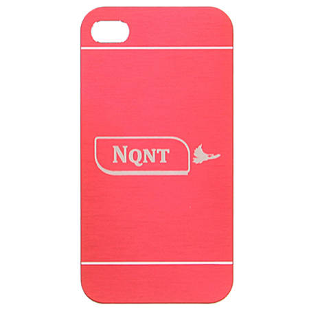 NQNT - Coque Téléphone Iphone 4-4S Petit Logo Rouge Cerise