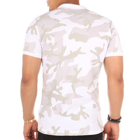 Classic Series - Polo Manches Courtes 5781 Blanc Camouflage