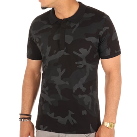 Classic Series - Polo Manches Courtes 5781 Noir Camouflage