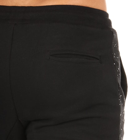 Sheguey Squaad - Pantalon Jogging New Logo Noir Speckle
