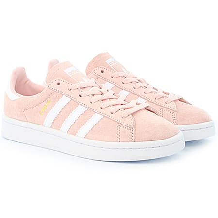 Adidas Originals - Baskets Femme Campus BY9845 Icey Pink Footwear White Crystal White