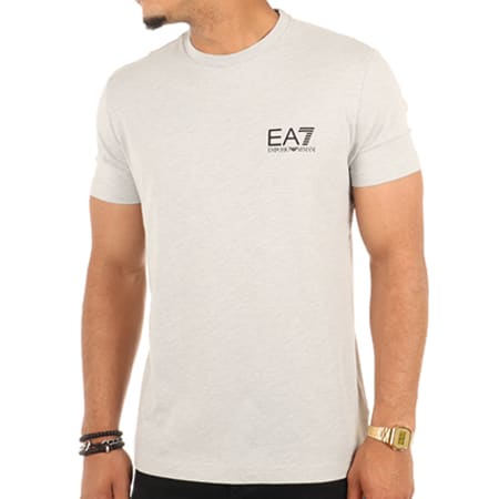 EA7 Emporio Armani - Tee Shirt 6YPT51-PJ30Z Gris Chiné