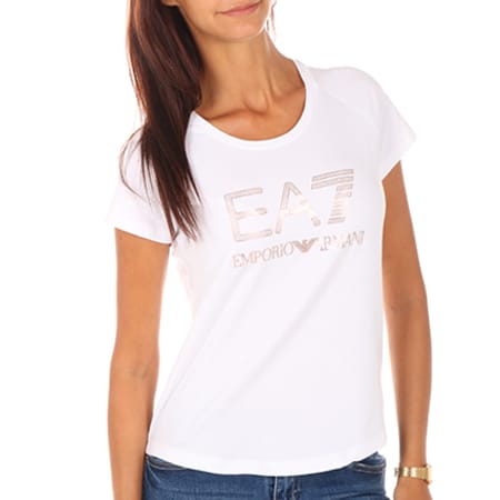 EA7 Emporio Armani - Tee Shirt Femme 6YTT29-TJ12Z Blanc