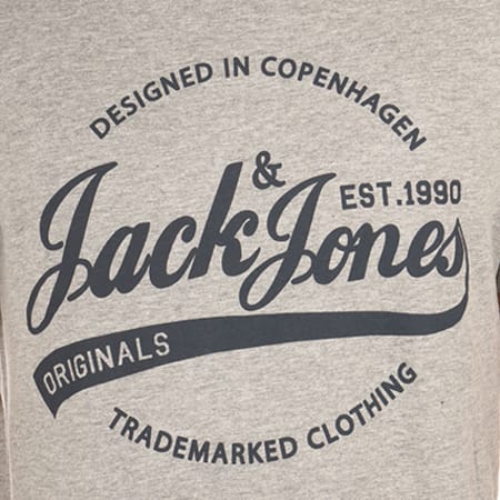 Jack And Jones - Tee Shirt Nyraffa Gris Chiné