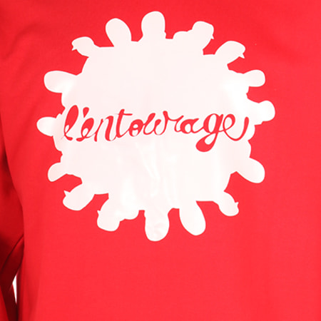 L'Entourage - Sweat Crewneck Logo Rouge Blanc