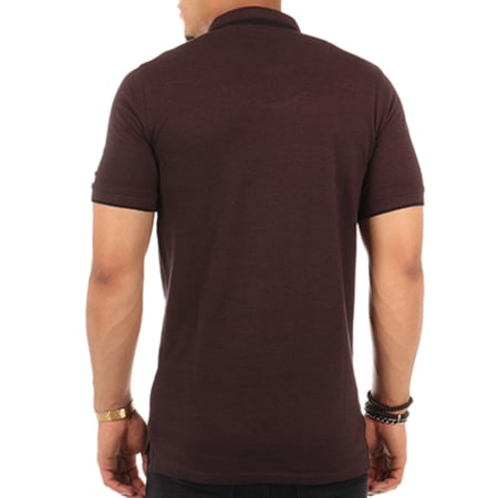 Only And Sons - Polo Manches Courtes Stan Noos Bordeaux