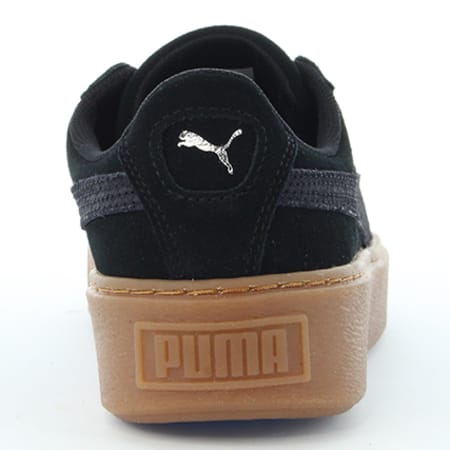 Puma - Baskets Femme Suede Platform Animal 365109 01 Black Silver