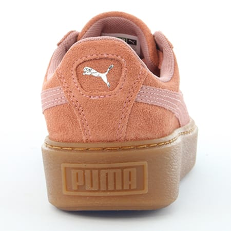 Puma - Baskets Femme Suede Platform Animal 365109 02 Cameo Brown Silver