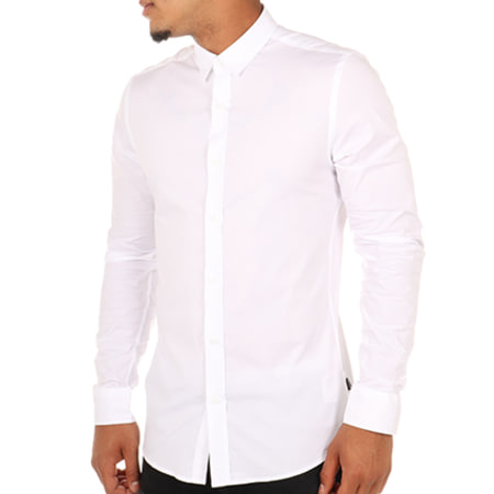 Only And Sons - Chemise Manches Longues Alfredo Blanc