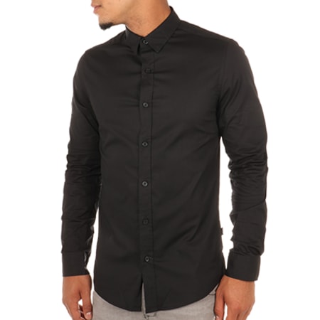 Only And Sons - Chemise Manches Longues Alfredo Noir