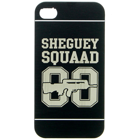 Sheguey Squaad - Coque Téléphone Iphone 4-4S Logo 00 Noir