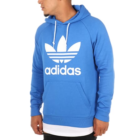 Adidas Originals - Sweat Capuche Trefoil BR4189 Bleu