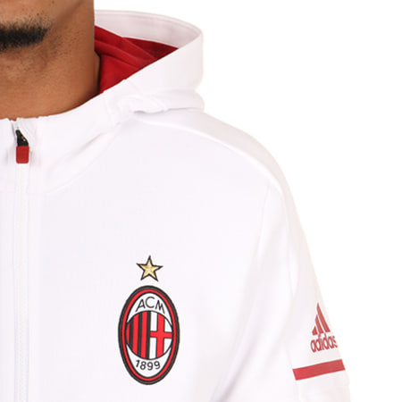 Adidas Sportswear - Sweat Zippé Capuche AC Milan BP8189 Blanc 