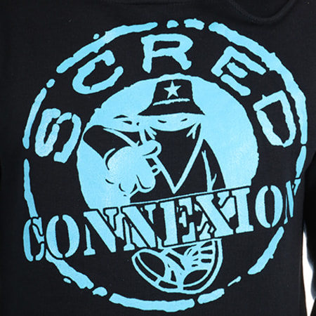 Scred Connexion - Sweat Capuche Logo Bleu Marine