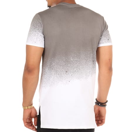 Project X Paris - Tee Shirt Oversize 88171150 Blanc Gris Anthracite 