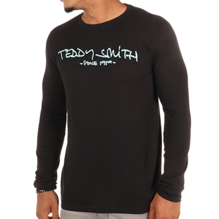 Teddy Smith - Tee Shirt Manches Longues Ticlass 3 Noir