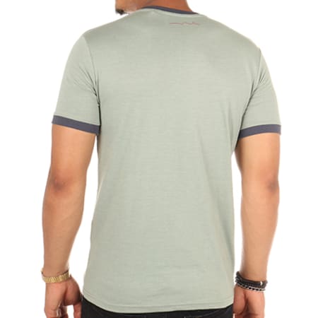 Teddy Smith - Tee Shirt Ticlass 3 Vert Bleu Marine