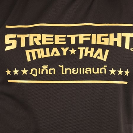 Classic Series - Débardeur Capuche Muay Thai Noir Doré