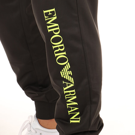 EA7 Emporio Armani - Pantalon Jogging 8NPPA4-PJ08Z Noir Jaune Fluo