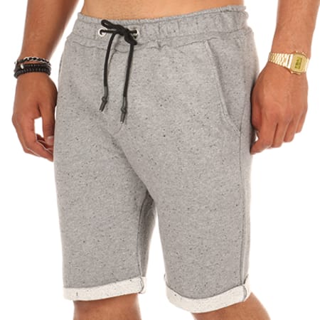 Uniplay - Short Jogging UPP6 Gris Anthracite Chiné
