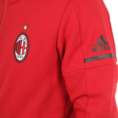 Adidas Sportswear - Sweat Zippé Capuche AC Milan BP8186 Rouge