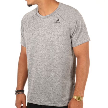 Adidas Sportswear - Tee Shirt D2M BK0933 Gris Chiné 