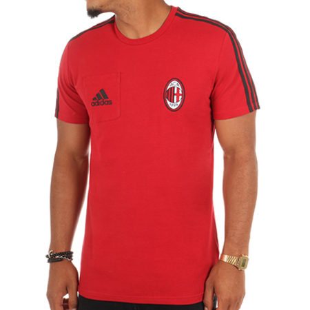 adidas - Tee Shirt Poche AC Milan AZ7095 Rouge