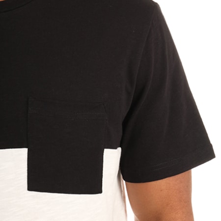 Element - Tee Shirt Poche Cooper Noir Blanc