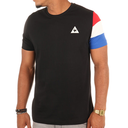 Le Coq Sportif - Tee Shirt Tricolore Noir 