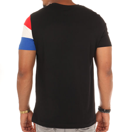 Le Coq Sportif - Tee Shirt Tricolore Noir 